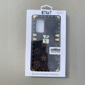 EDGE Onyx Square Series Galaxy A03S Case - Black and Brown